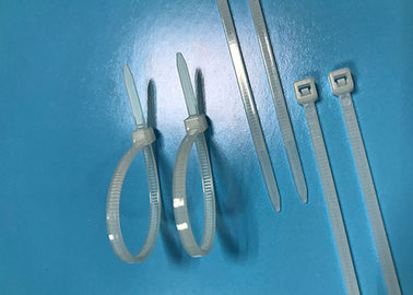 Beli Putih PA66 Nylon Cable Ties Panjang 100mm Lebar 3.6mm 27 Lbs Kekuatan Tarik online manufacture