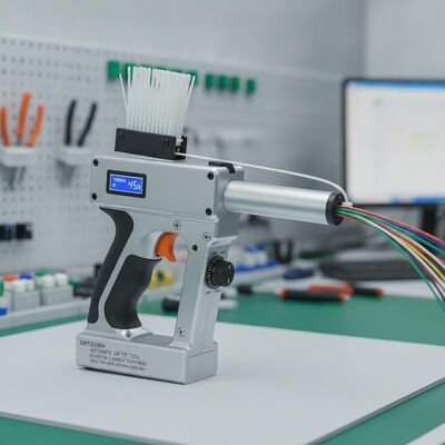 SWT25100H Model Otomatis Zip Tie Tool Featuring 20N ke 80N Adjustable Bundle Tightness Ideal untuk Wire Harness Assembly