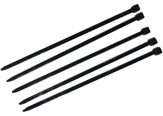 Ikatan Zip Nilon Hitam Normal 3.6 * 150mm Bahan Suhu Tinggi Polyamaid 66